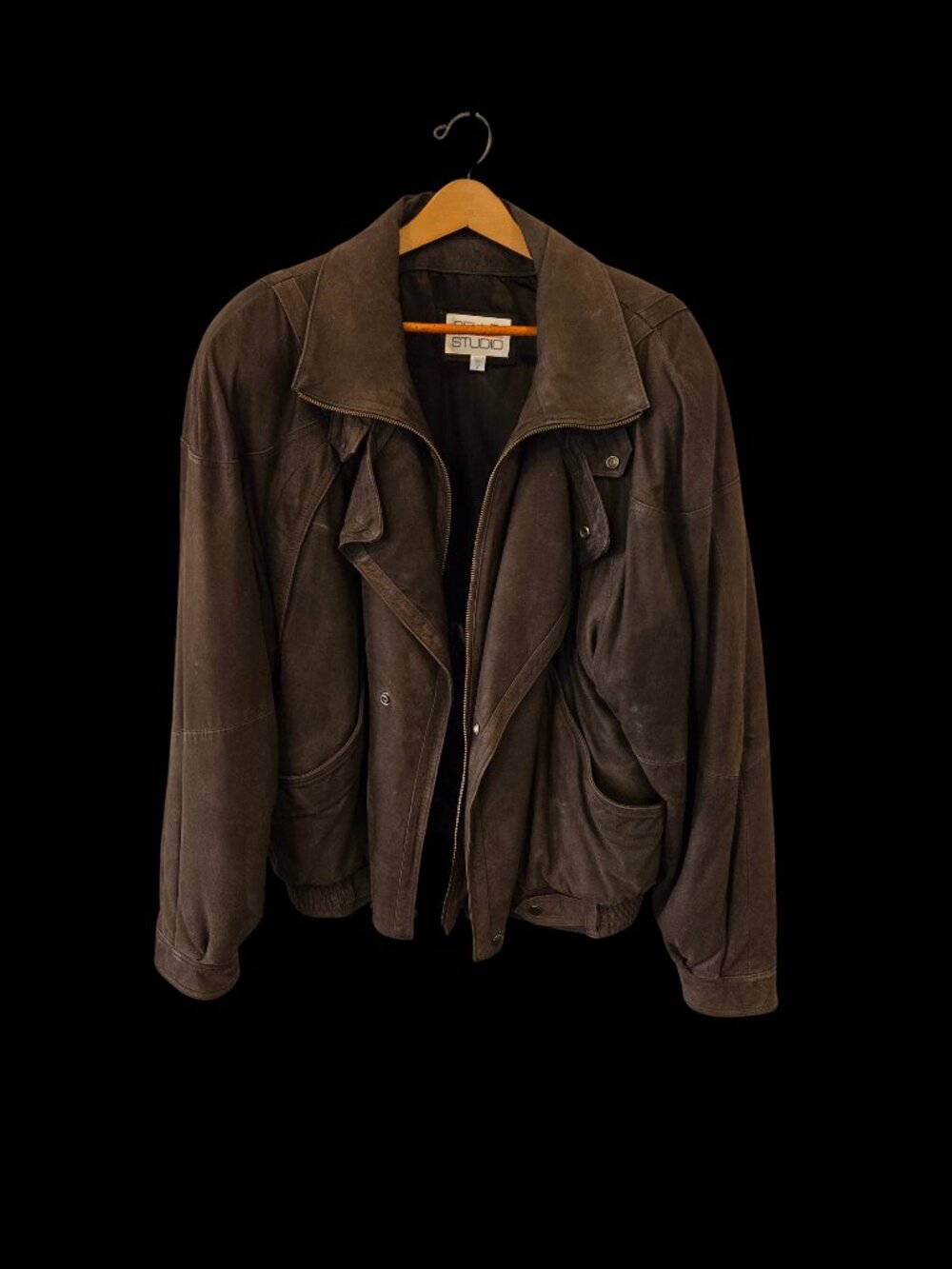 Vintage Pelle Studio Leather Bomber Jacket – Men’s Size 52 – Brown
